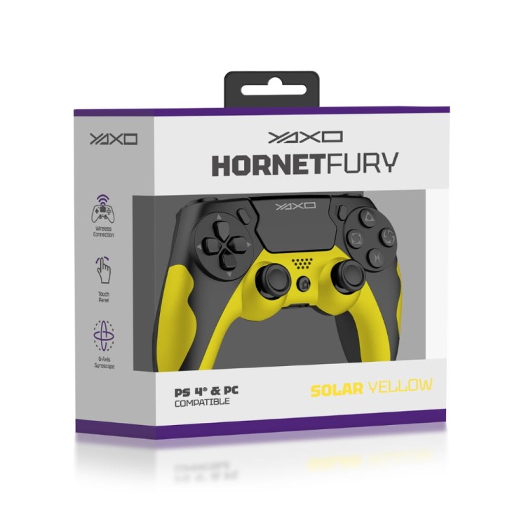 YAXO Wireless Controller HORNET FURY PS4 PS3 PC yellow  (1).jpg