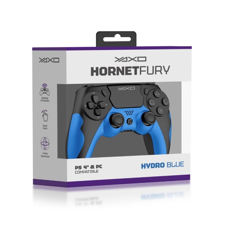 YAXO Wireless Controller HORNET FURY PS4 PS3 PC blue (4).jpg